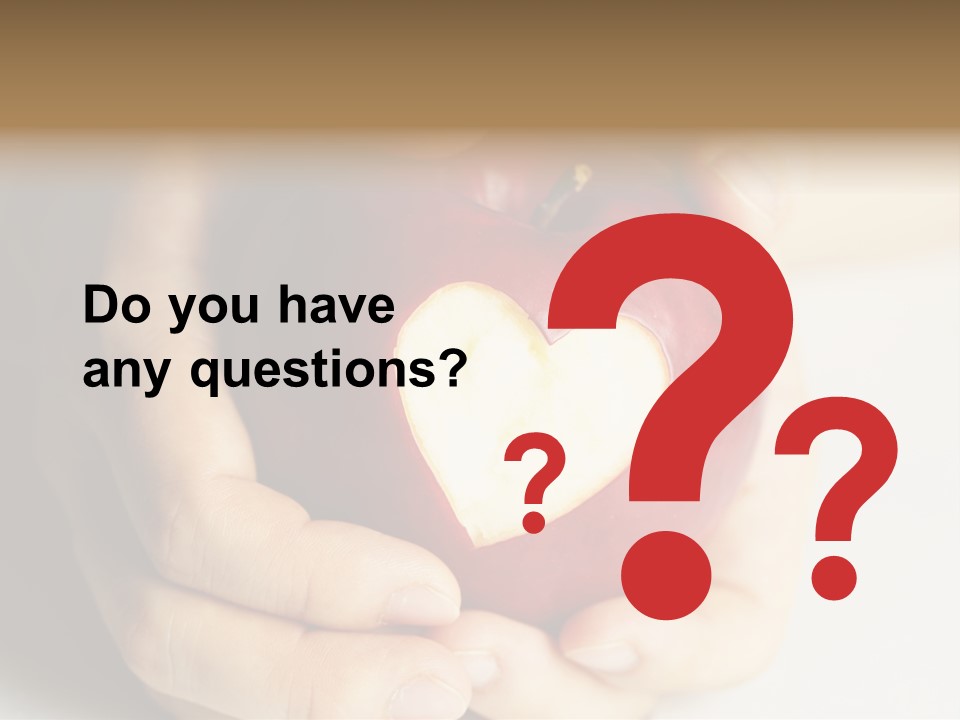 Food Fruit Card PowerPoint Template