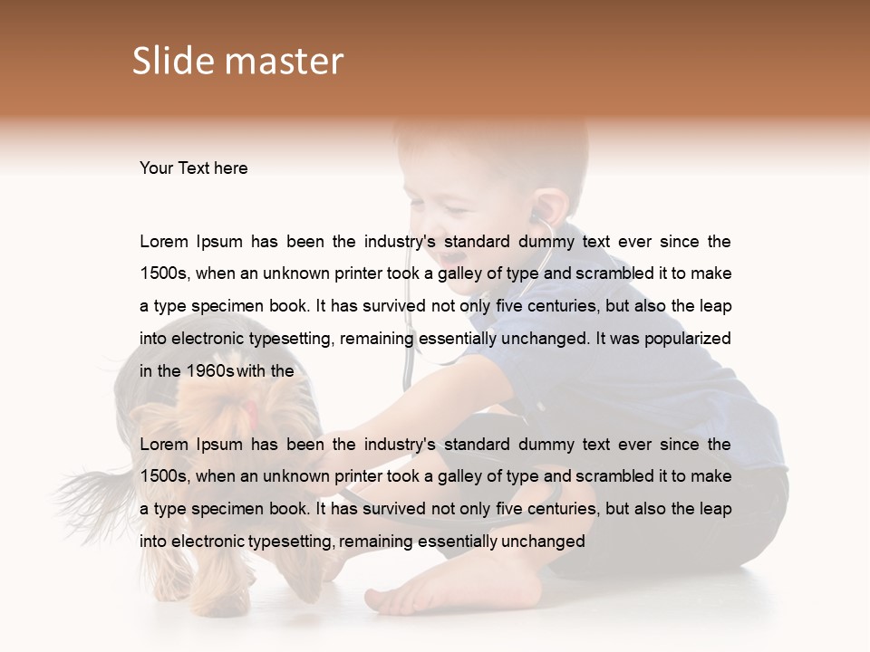 Friendship Pedigree Healthy PowerPoint Template