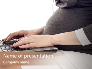 Operator Communication Mother PowerPoint Template