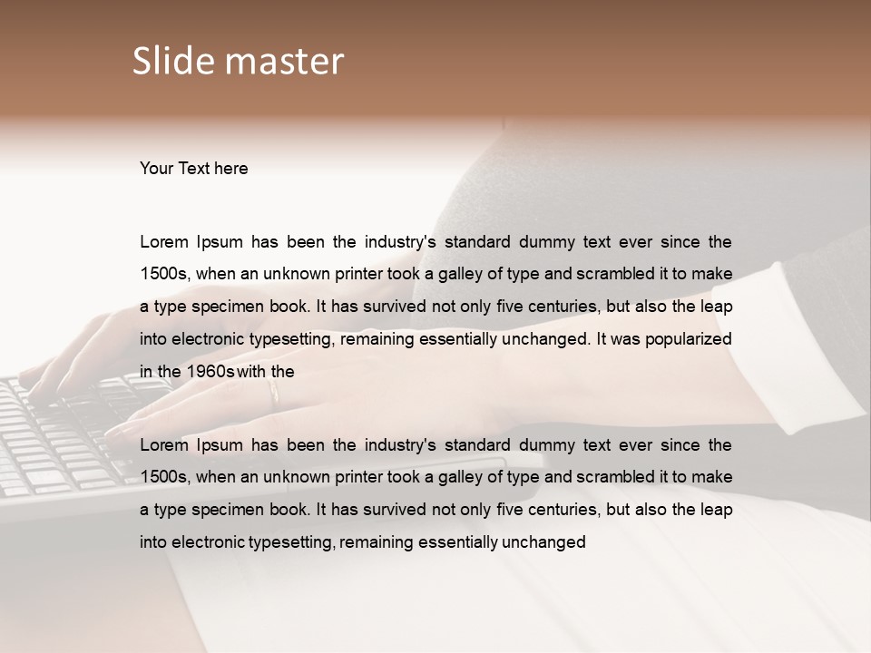 Operator Communication Mother PowerPoint Template