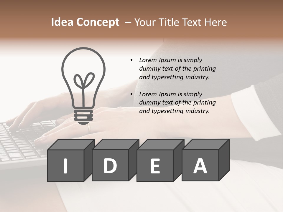 Operator Communication Mother PowerPoint Template