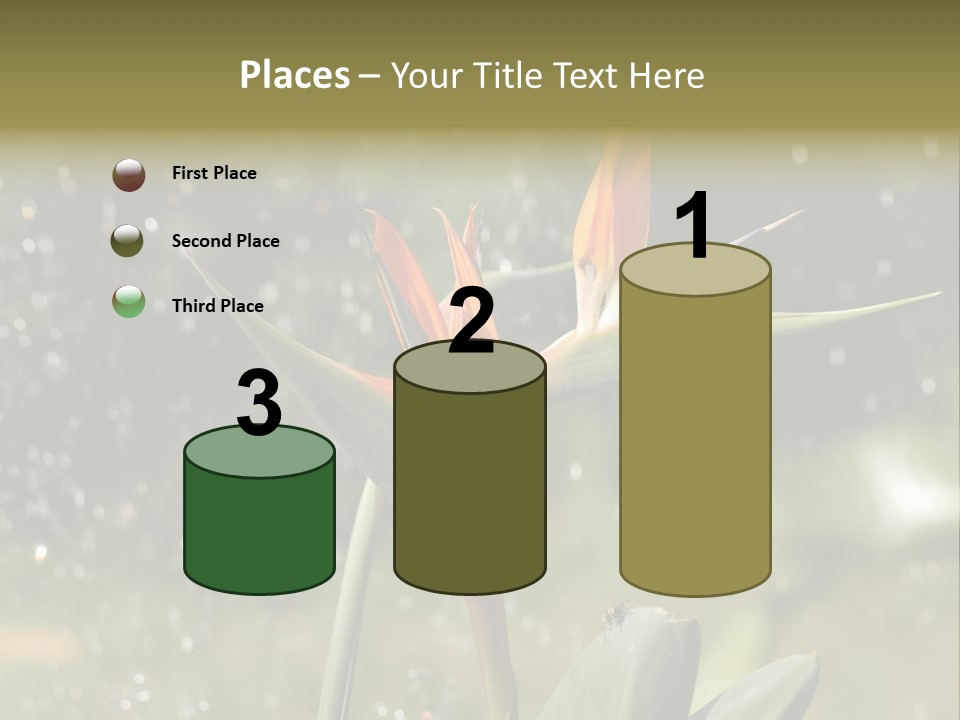 Intense Paradise Drops PowerPoint Template