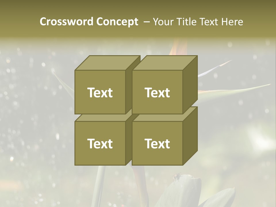 Intense Paradise Drops PowerPoint Template