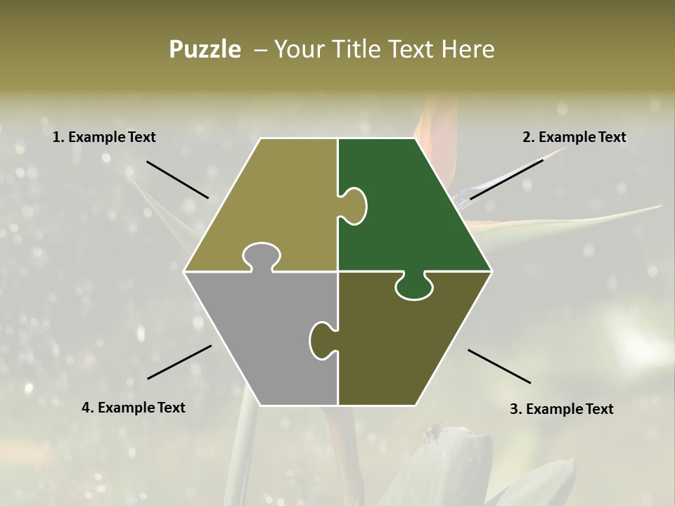 Intense Paradise Drops PowerPoint Template