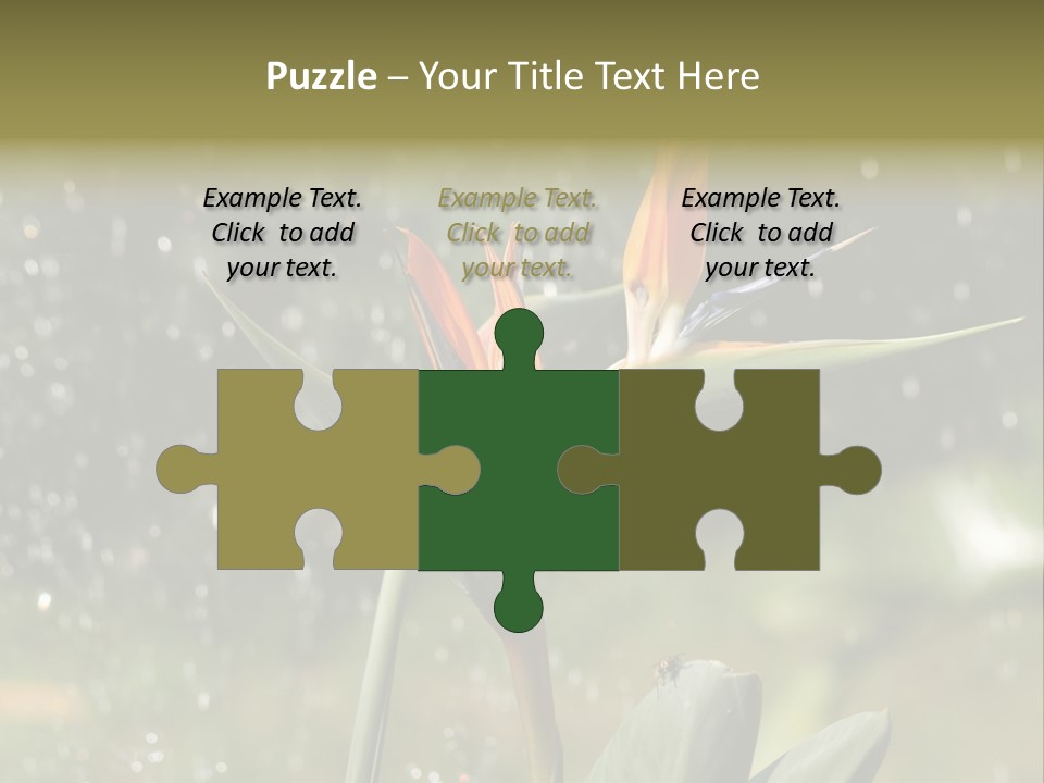 Intense Paradise Drops PowerPoint Template