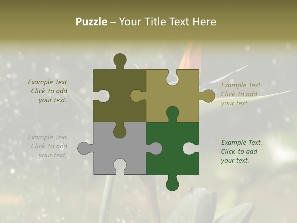 Intense Paradise Drops PowerPoint Template