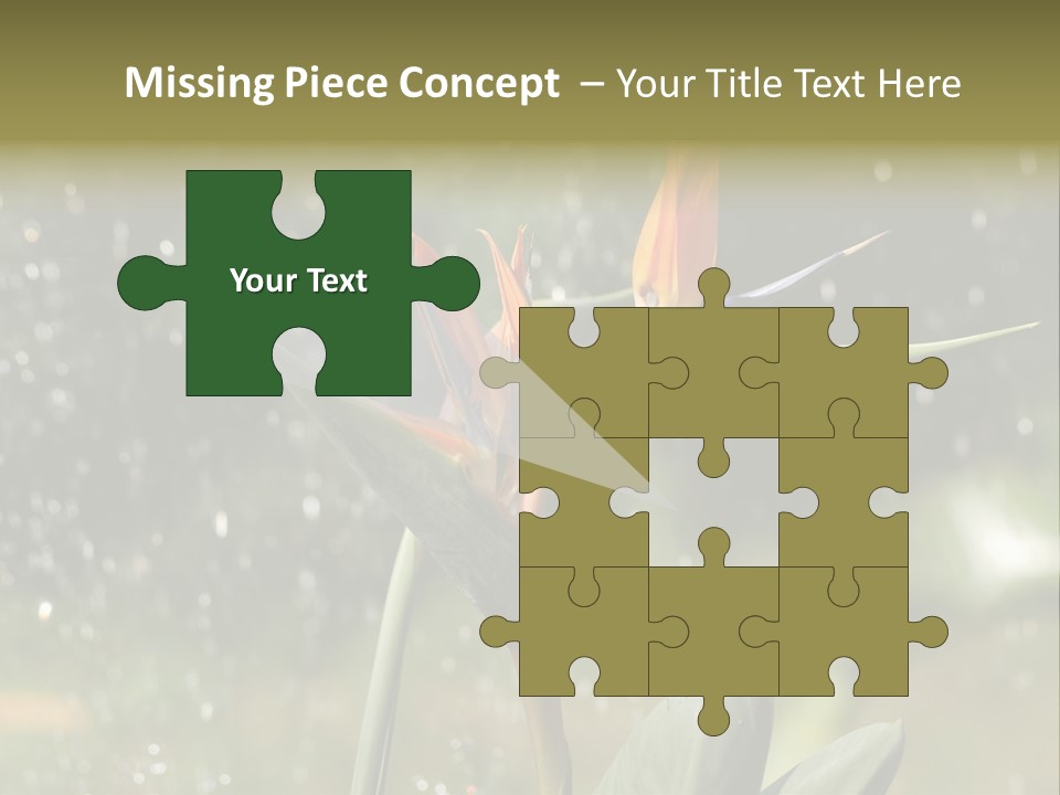 Intense Paradise Drops PowerPoint Template