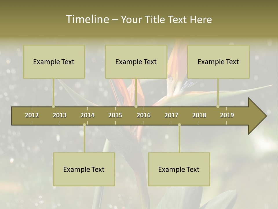 Intense Paradise Drops PowerPoint Template