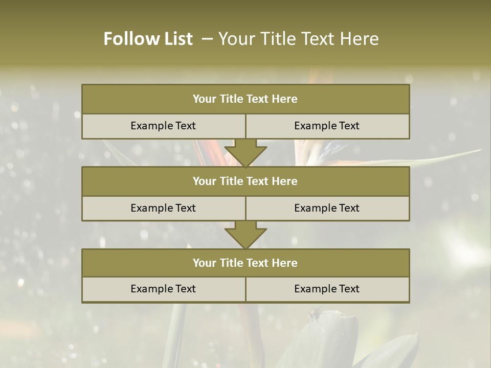 Intense Paradise Drops PowerPoint Template