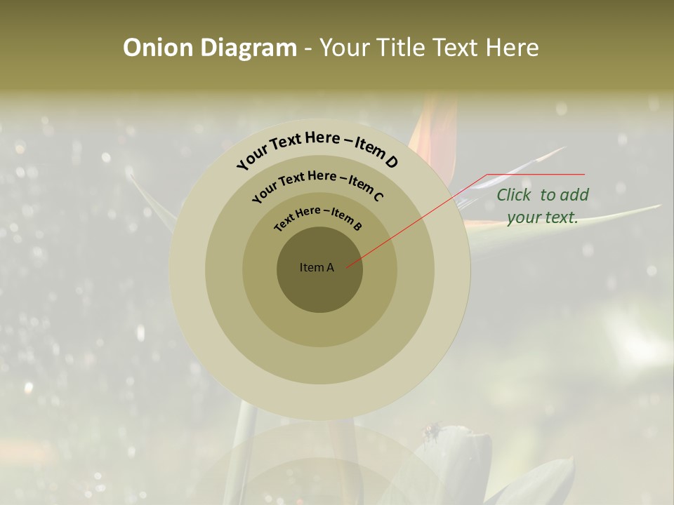 Intense Paradise Drops PowerPoint Template