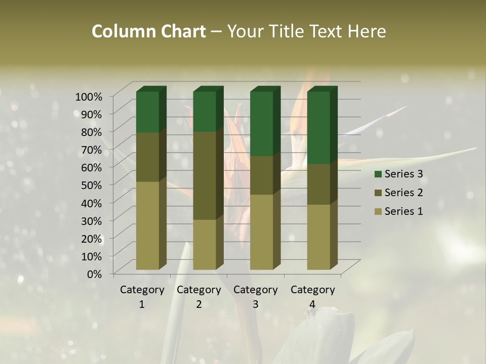Intense Paradise Drops PowerPoint Template