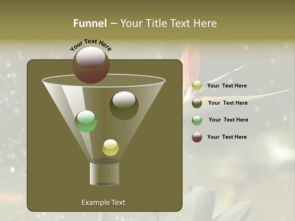 Intense Paradise Drops PowerPoint Template