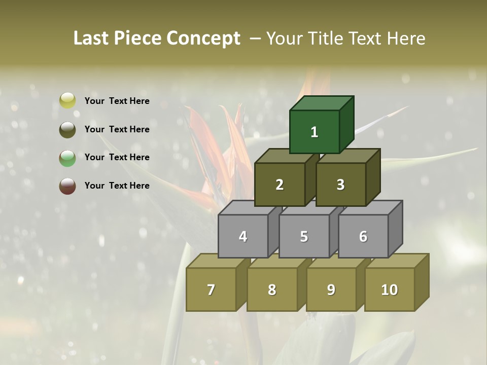 Intense Paradise Drops PowerPoint Template