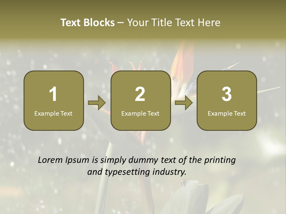 Intense Paradise Drops PowerPoint Template