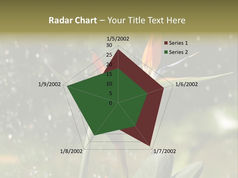 Intense Paradise Drops PowerPoint Template