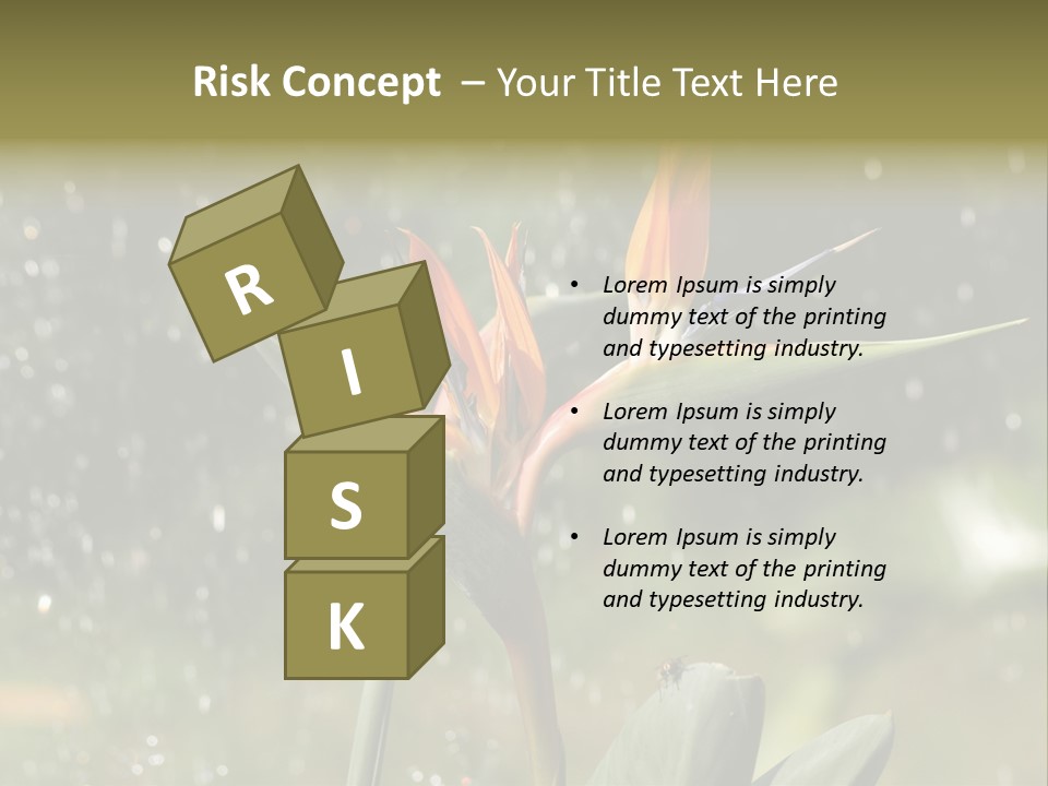 Intense Paradise Drops PowerPoint Template