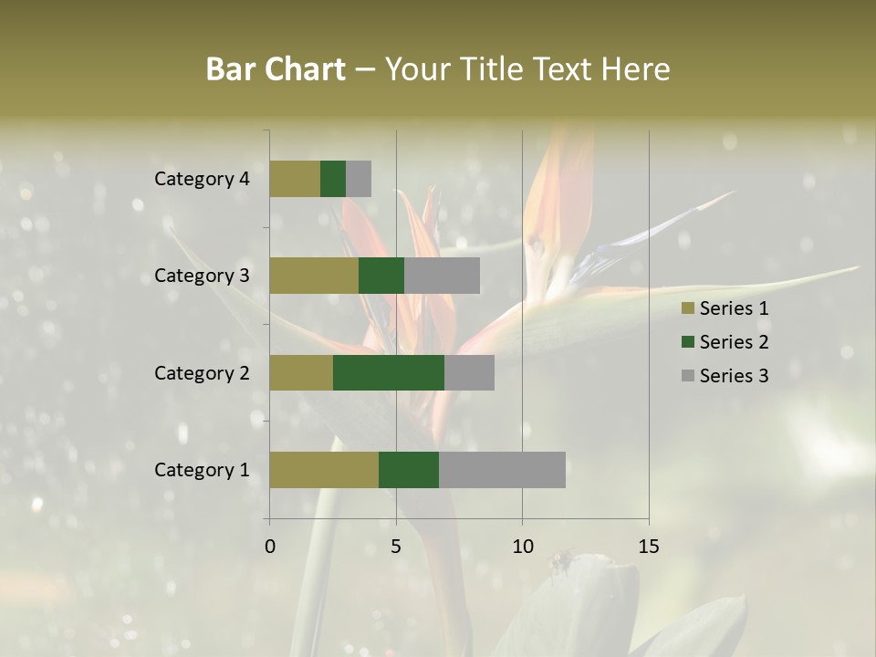 Intense Paradise Drops PowerPoint Template