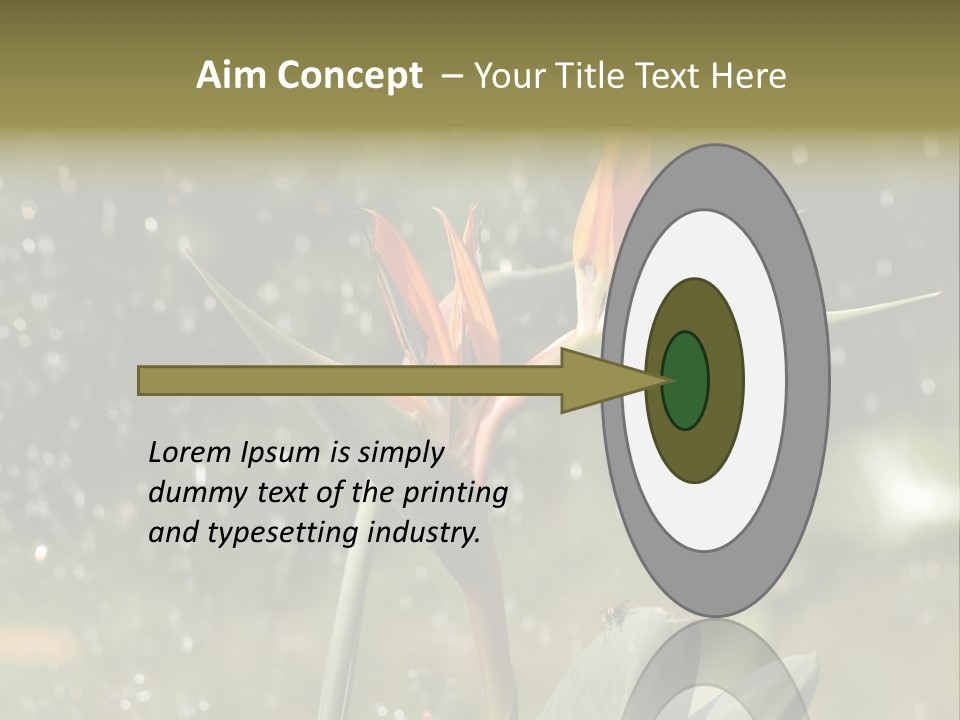 Intense Paradise Drops PowerPoint Template