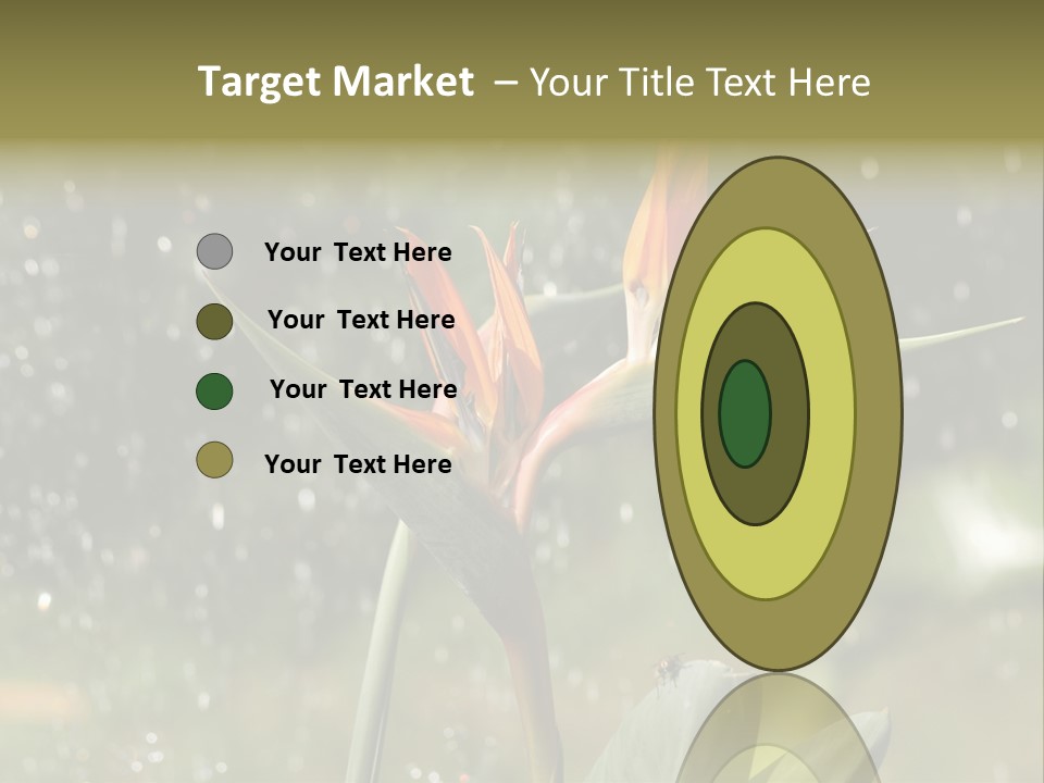 Intense Paradise Drops PowerPoint Template