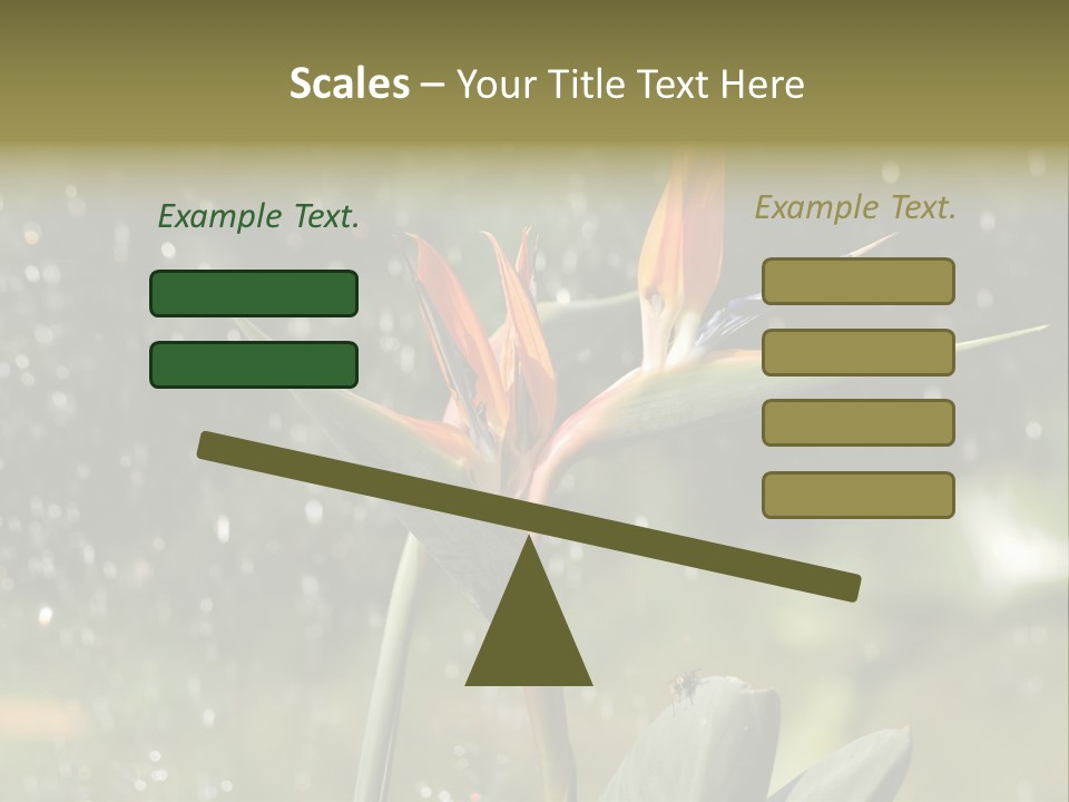 Intense Paradise Drops PowerPoint Template