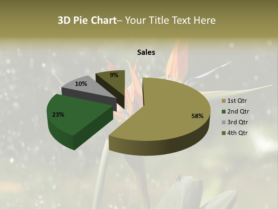 Intense Paradise Drops PowerPoint Template
