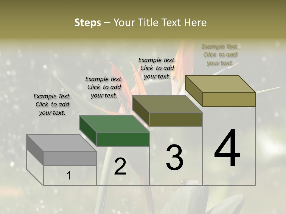 Intense Paradise Drops PowerPoint Template