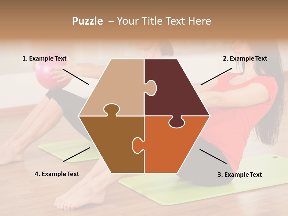 A Couple Of Women Sitting On Top Of Yoga Mats PowerPoint Template