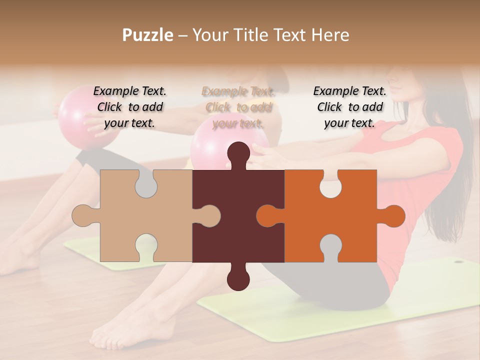 A Couple Of Women Sitting On Top Of Yoga Mats PowerPoint Template