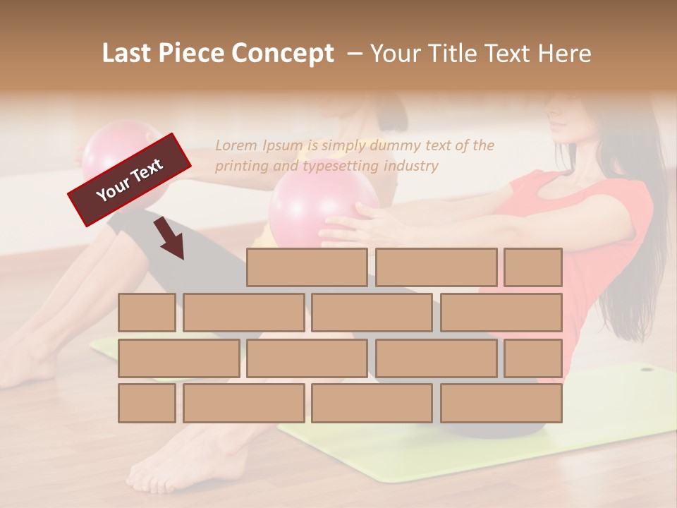 A Couple Of Women Sitting On Top Of Yoga Mats PowerPoint Template