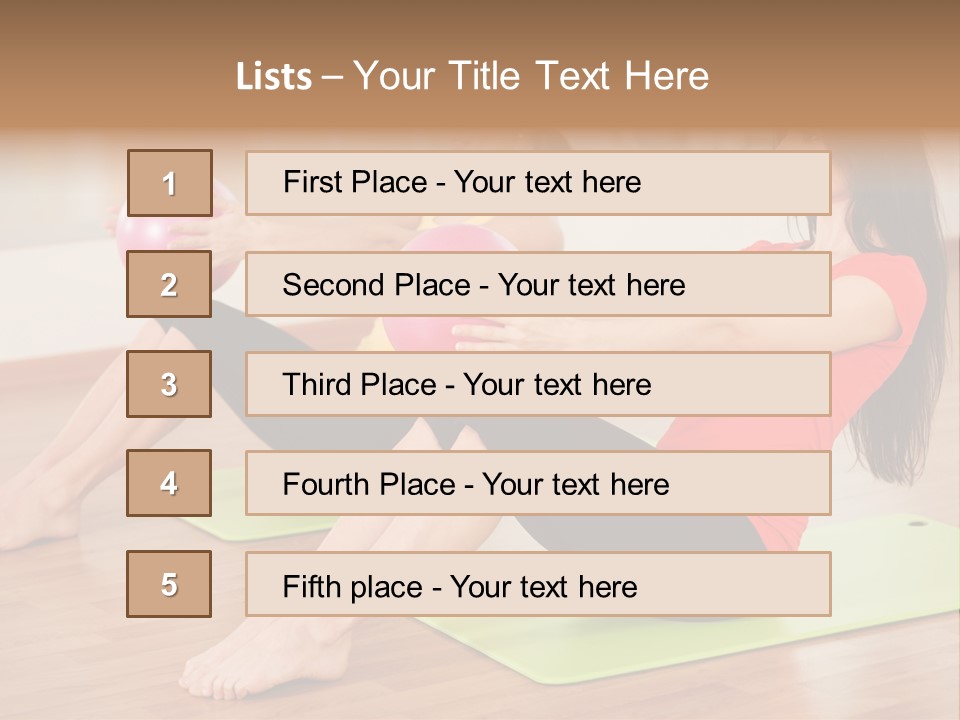 A Couple Of Women Sitting On Top Of Yoga Mats PowerPoint Template