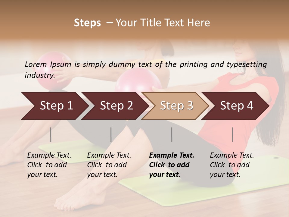 A Couple Of Women Sitting On Top Of Yoga Mats PowerPoint Template
