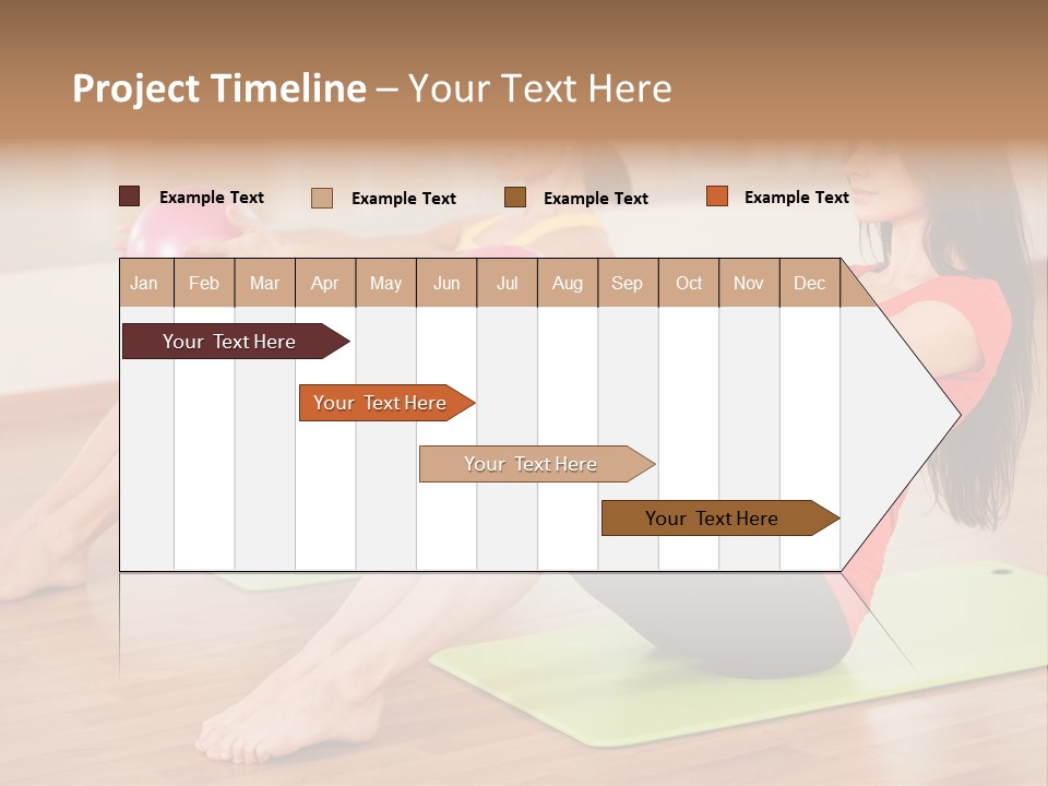 A Couple Of Women Sitting On Top Of Yoga Mats PowerPoint Template