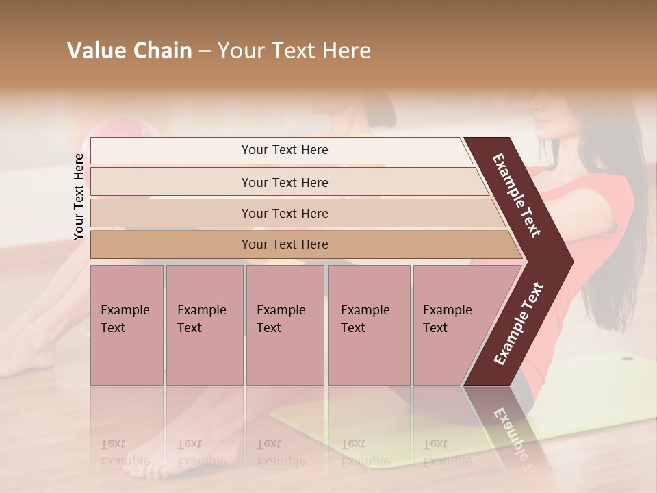 A Couple Of Women Sitting On Top Of Yoga Mats PowerPoint Template