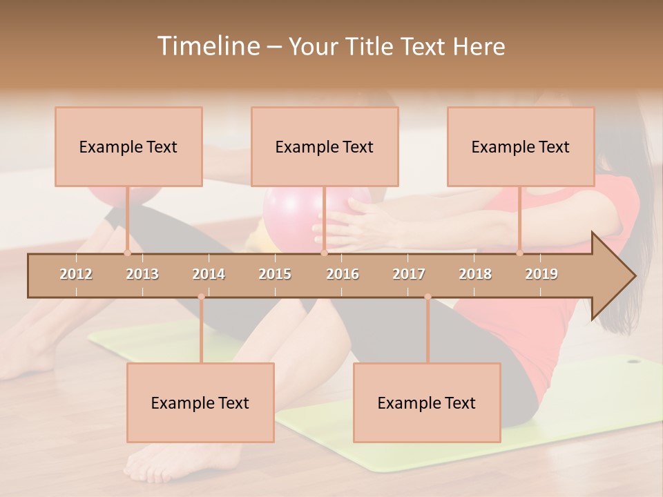 A Couple Of Women Sitting On Top Of Yoga Mats PowerPoint Template