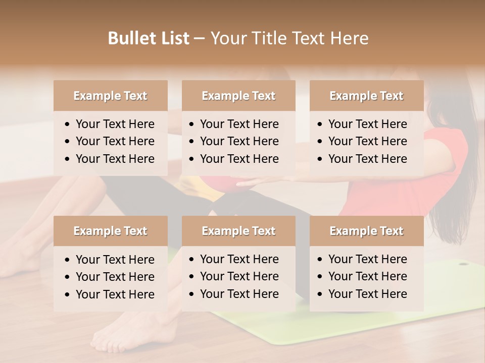 A Couple Of Women Sitting On Top Of Yoga Mats PowerPoint Template