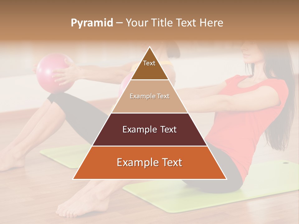 A Couple Of Women Sitting On Top Of Yoga Mats PowerPoint Template