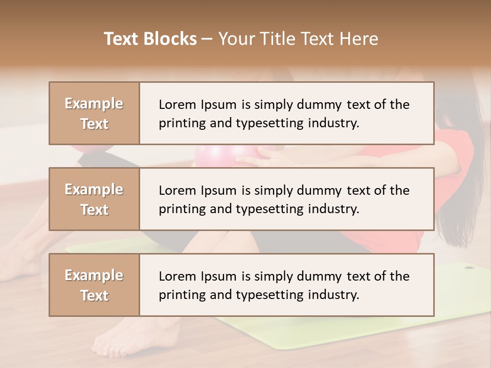 A Couple Of Women Sitting On Top Of Yoga Mats PowerPoint Template