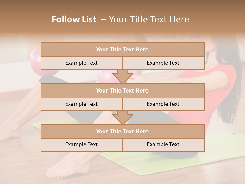 A Couple Of Women Sitting On Top Of Yoga Mats PowerPoint Template