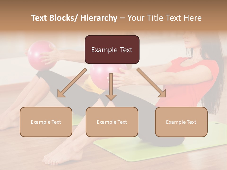 A Couple Of Women Sitting On Top Of Yoga Mats PowerPoint Template