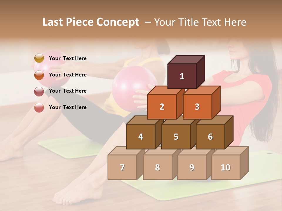 A Couple Of Women Sitting On Top Of Yoga Mats PowerPoint Template