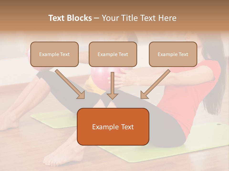 A Couple Of Women Sitting On Top Of Yoga Mats PowerPoint Template