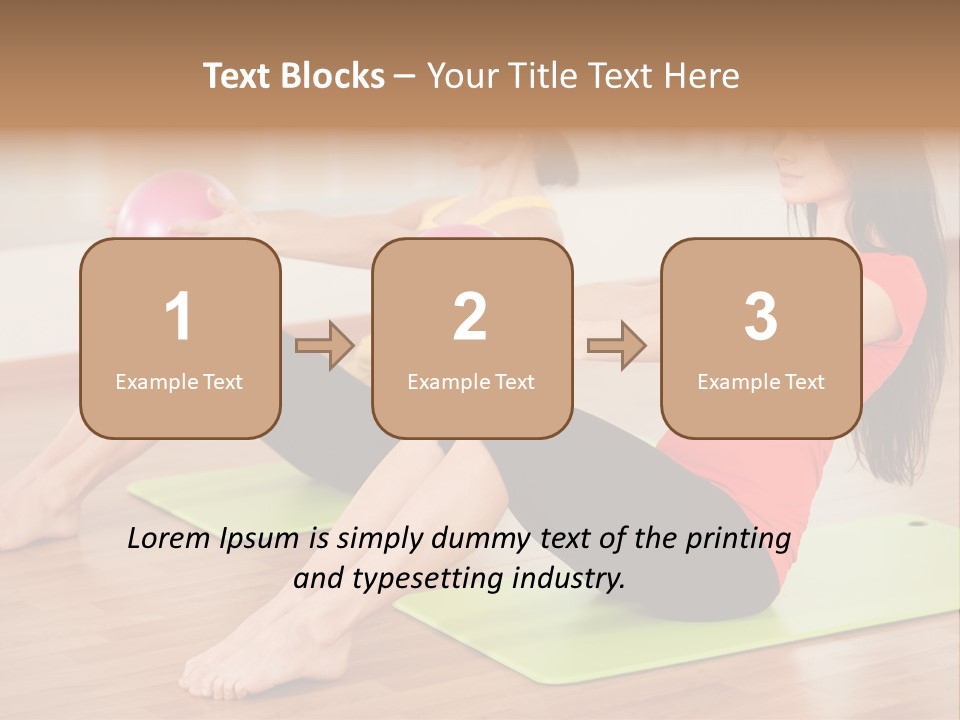 A Couple Of Women Sitting On Top Of Yoga Mats PowerPoint Template