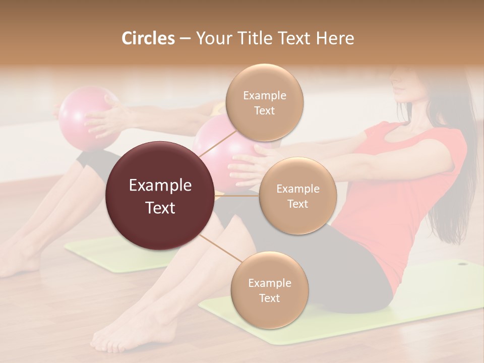 A Couple Of Women Sitting On Top Of Yoga Mats PowerPoint Template