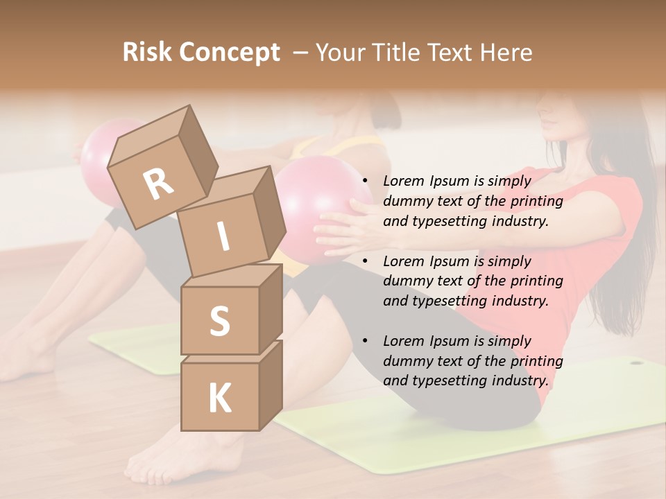 A Couple Of Women Sitting On Top Of Yoga Mats PowerPoint Template