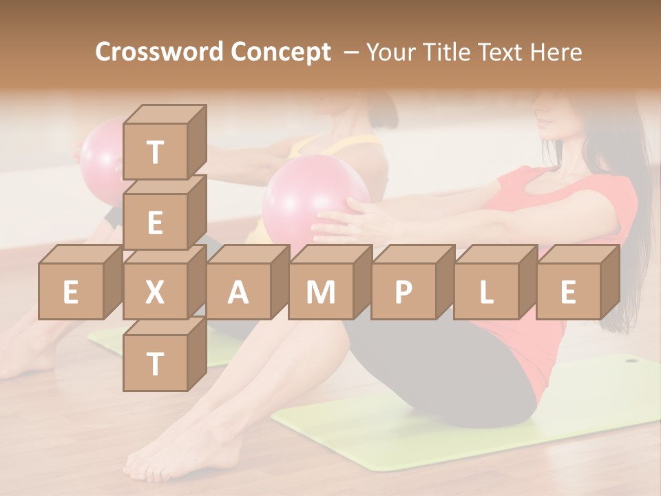 A Couple Of Women Sitting On Top Of Yoga Mats PowerPoint Template