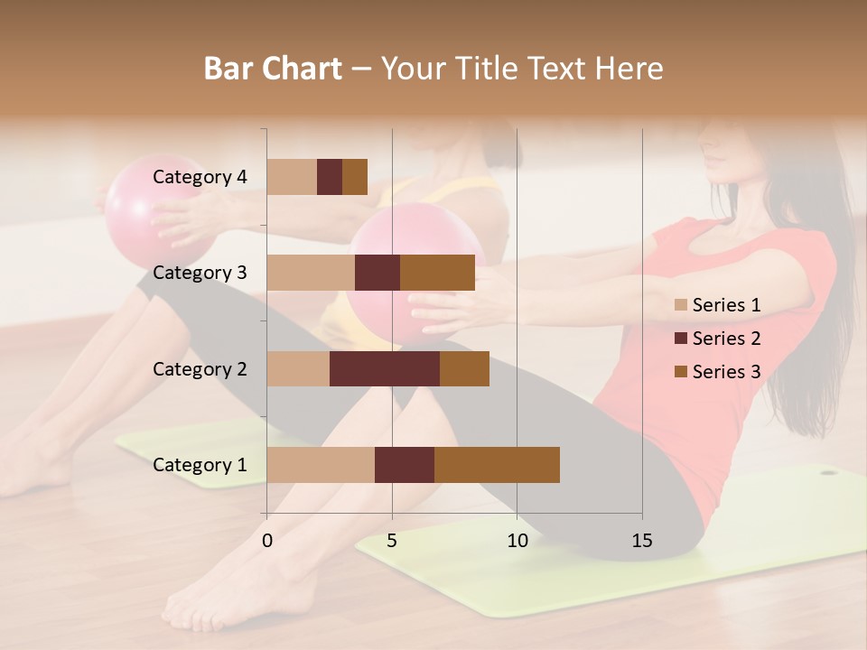 A Couple Of Women Sitting On Top Of Yoga Mats PowerPoint Template