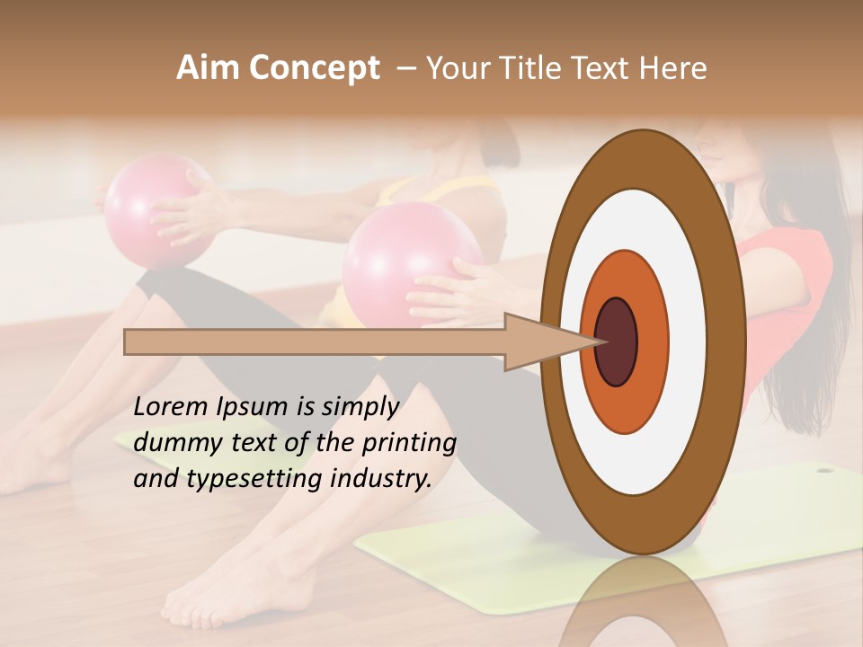 A Couple Of Women Sitting On Top Of Yoga Mats PowerPoint Template