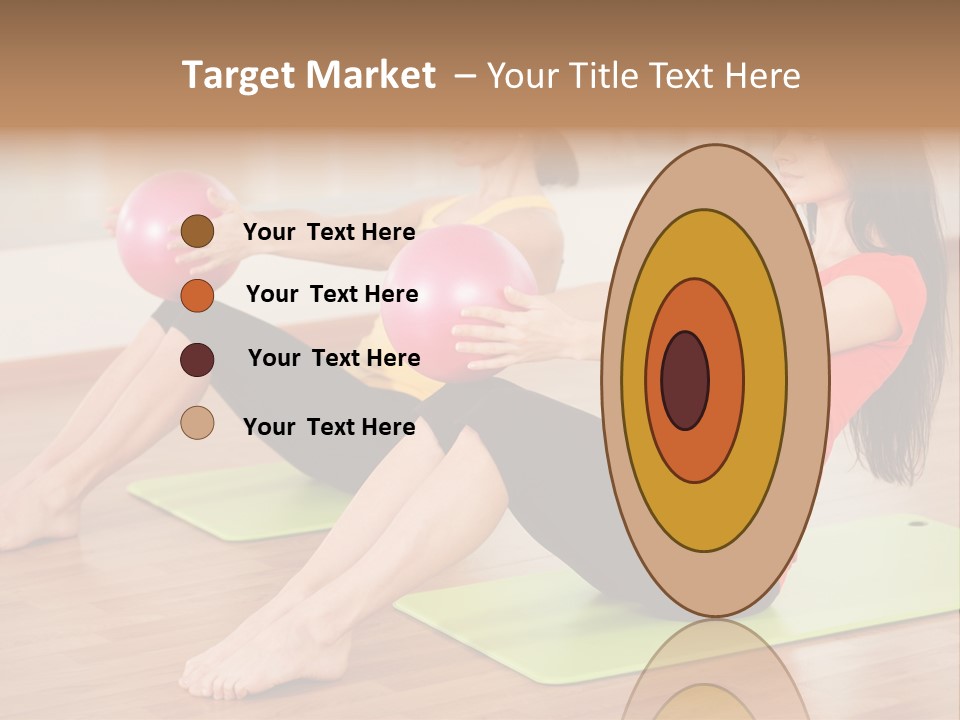 A Couple Of Women Sitting On Top Of Yoga Mats PowerPoint Template