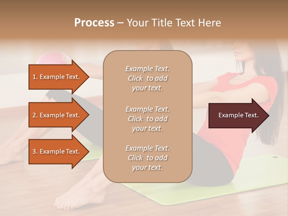 A Couple Of Women Sitting On Top Of Yoga Mats PowerPoint Template