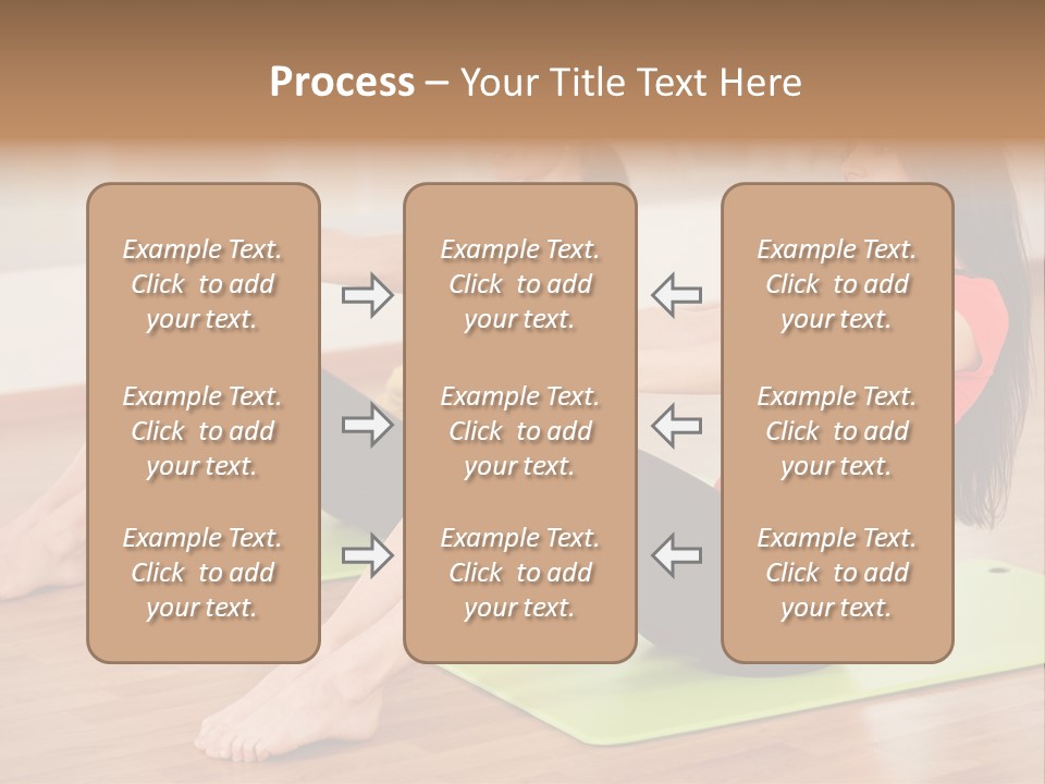 A Couple Of Women Sitting On Top Of Yoga Mats PowerPoint Template